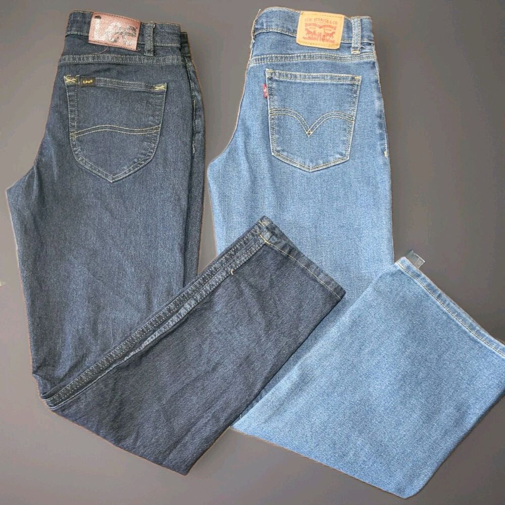 Levi's & Lee Girls/Teens Size 14 Jeans Bundle - 2 Pairs (Wide Leg & Straight)